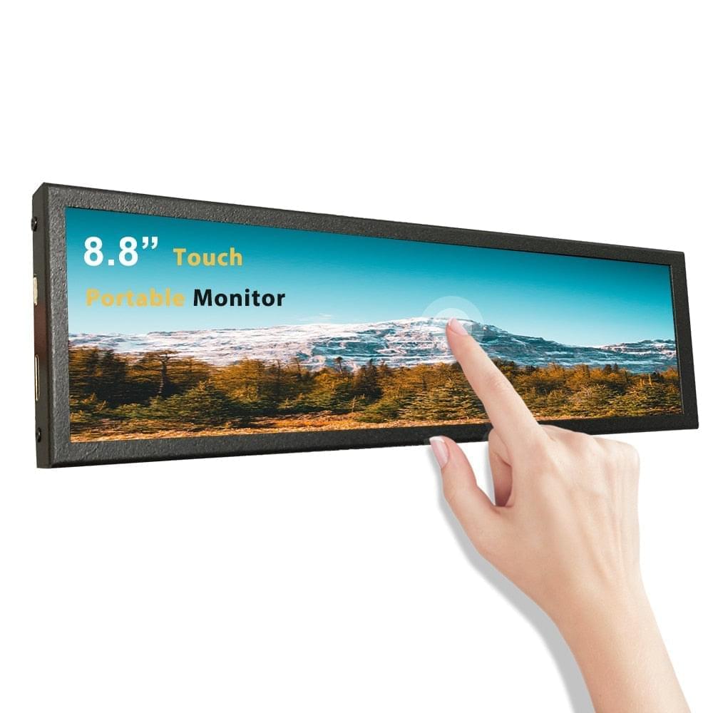 4k portable touch screen monitor 8.8''