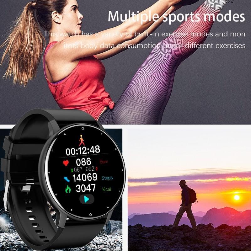LIGE 2023 Ultimate Smartwatch for Men: Full Touch Screen, Fitness Tracker, IP67 Waterproof, Bluetooth Connectivity (Android & iOS), Includes Gift Box"