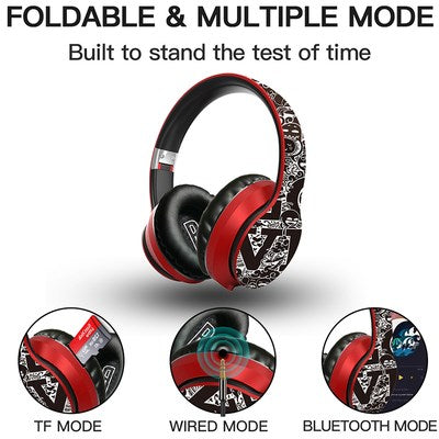 GraffitiBeat: Wireless Over-Ear Bluetooth Headphones