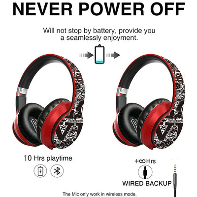 GraffitiBeat: Wireless Over-Ear Bluetooth Headphones