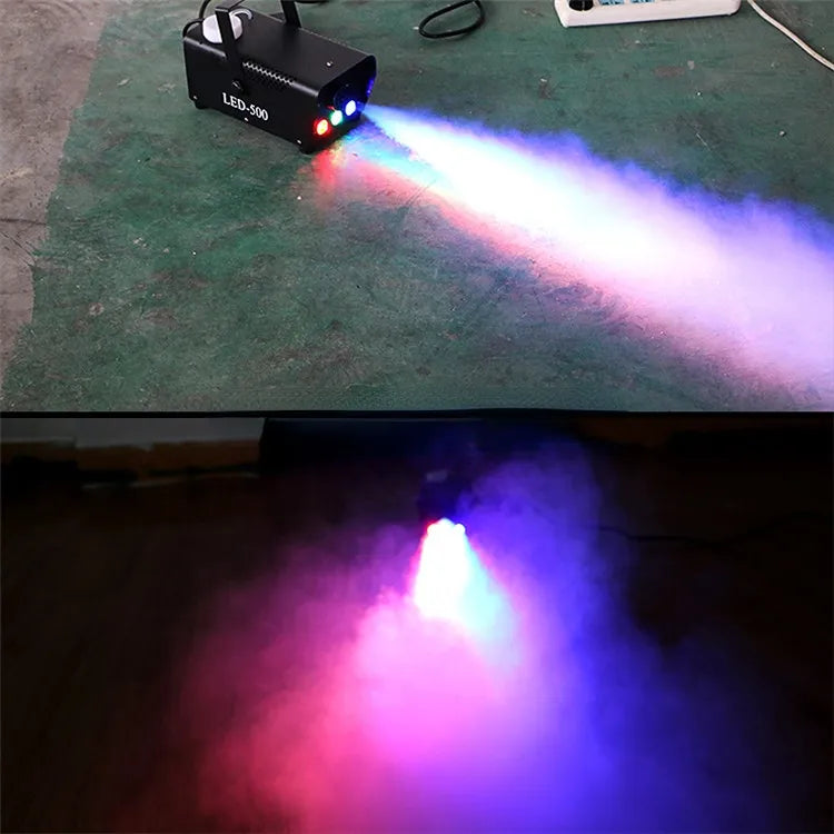 PartyPro 500W LED RGB Fog Machine with Wireless Remote