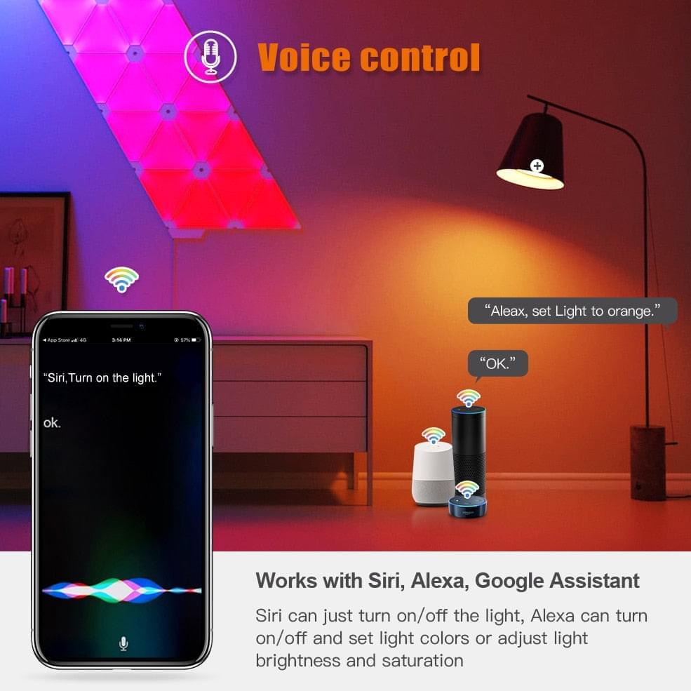 SmartTone: RGBW 18W WiFi Smart WIFI LED Bulb with Voice Control and Smart Home Integration